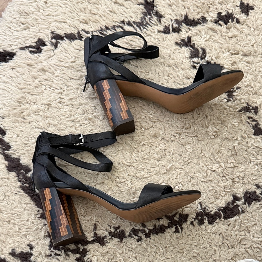 Elegant Black Strappy Heels